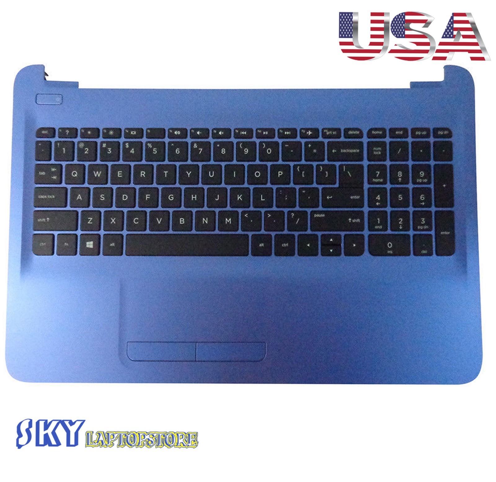 NEW Genuine HP 15-AC 15-AF Palmrest w/ Keyboard & Touchpad 813978-001