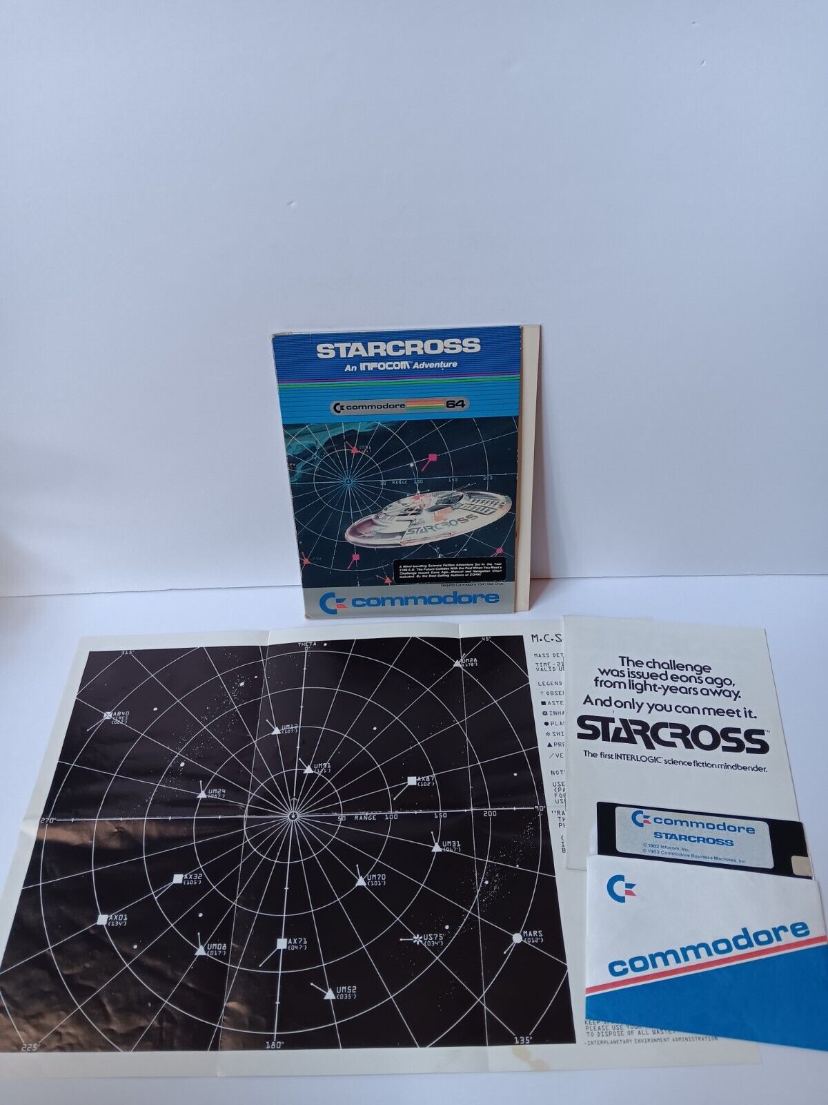 Commodore 64 Starcross Computer Game Software Tested/Works Infocom Adventure