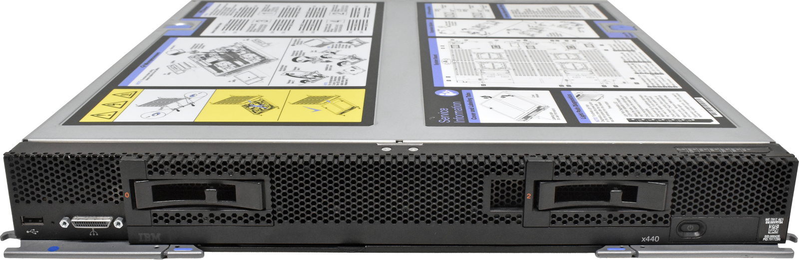 IBM Flex System x440 Compute Node 7917 AC1 + Heatsinks + Caddys