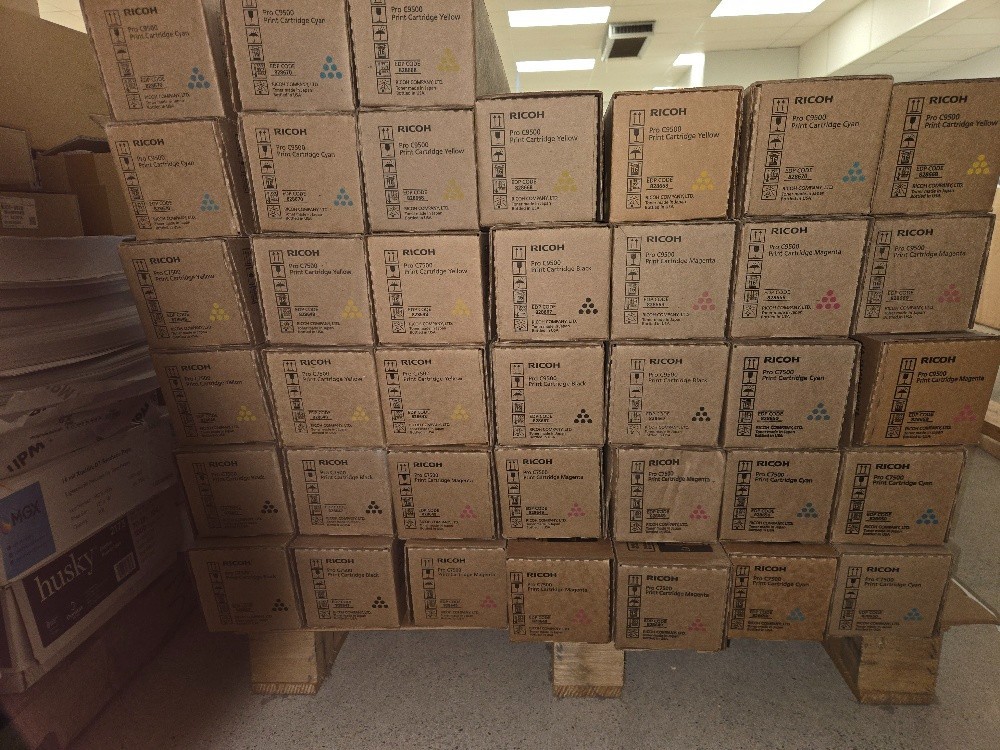 Ricoh OEM Toner Pro C9500, New, 10@Cyan, 11@yellow, 10@magenta, 7@black