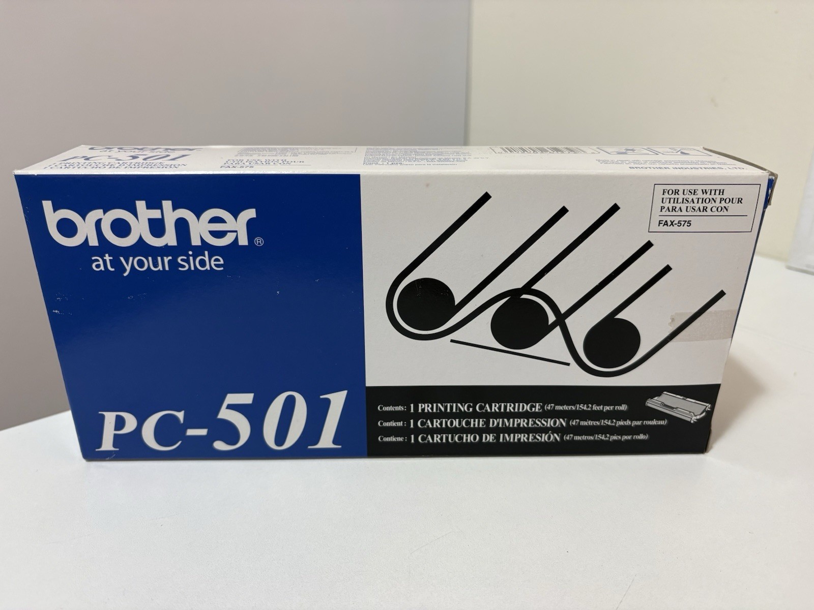 Brother PC-501 Printing Cartridge for FAX-575 New In Box Authentic Printer Ink