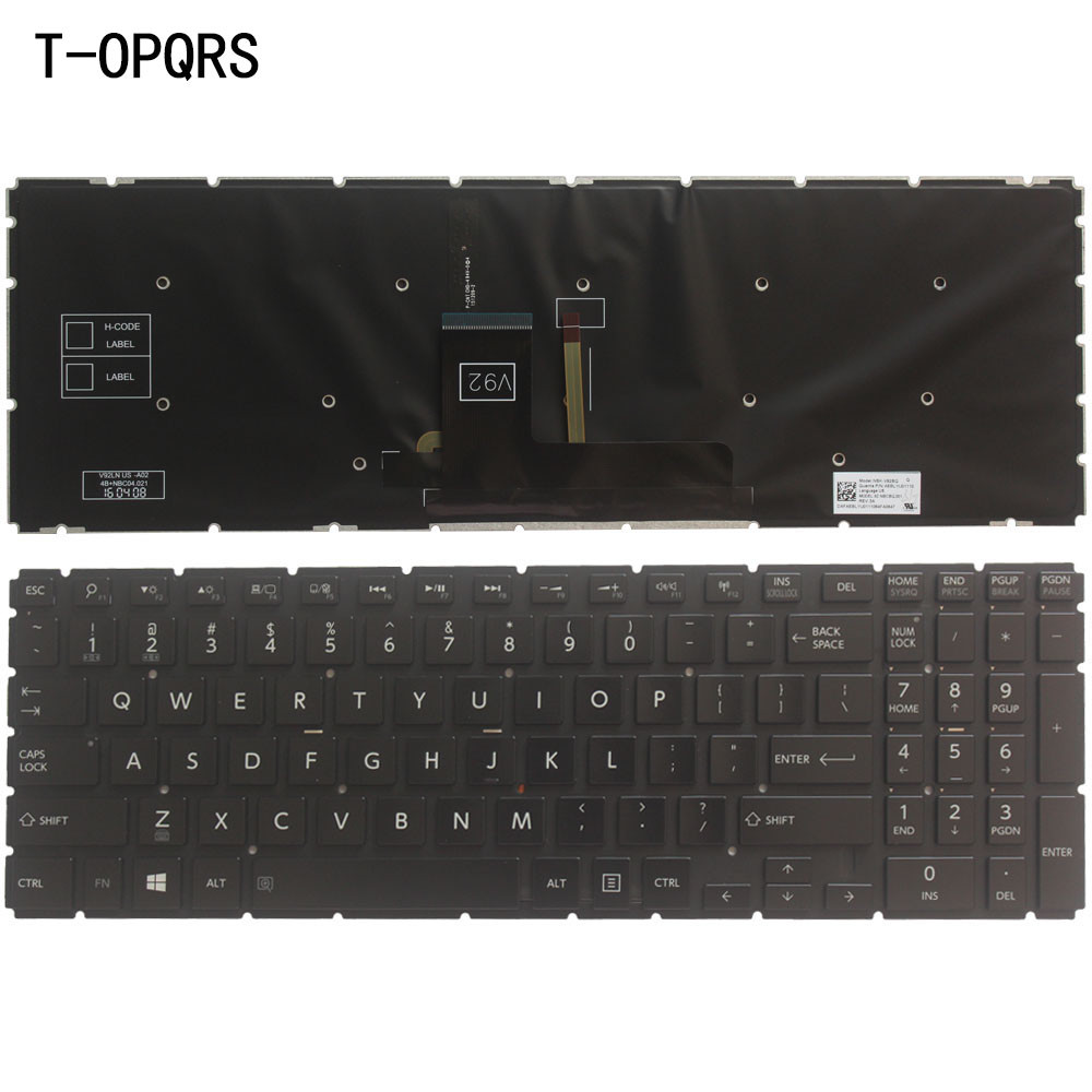New for Toshiba Satellite L55-B5267 L55-B5276 L55-B5288 Keyboard US Backlit