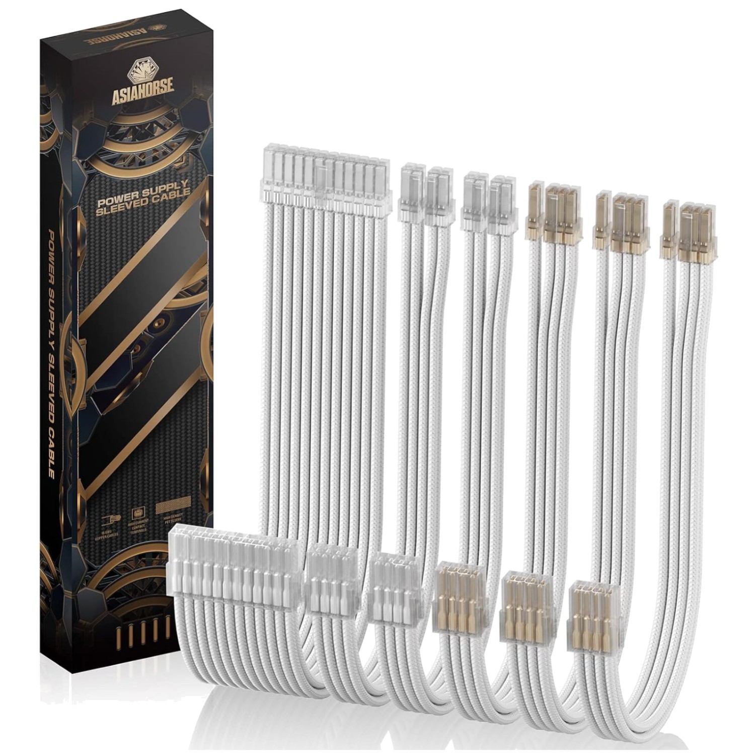 Enhance PC Performance with Clear Connector Cable Kit - 30CM