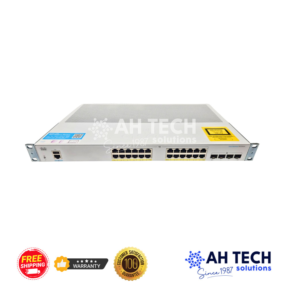 Cisco CBS350-24P-4G Business 350 Managed Switch 24-Port PoE+ 195W Refurbished