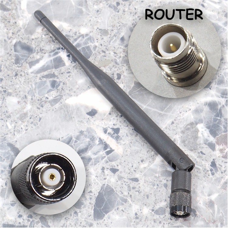 3X NEW 8" Round Black WiFi Antenna *RP-TNC Male* Netgear/ASUS/Linksys/TP-Link