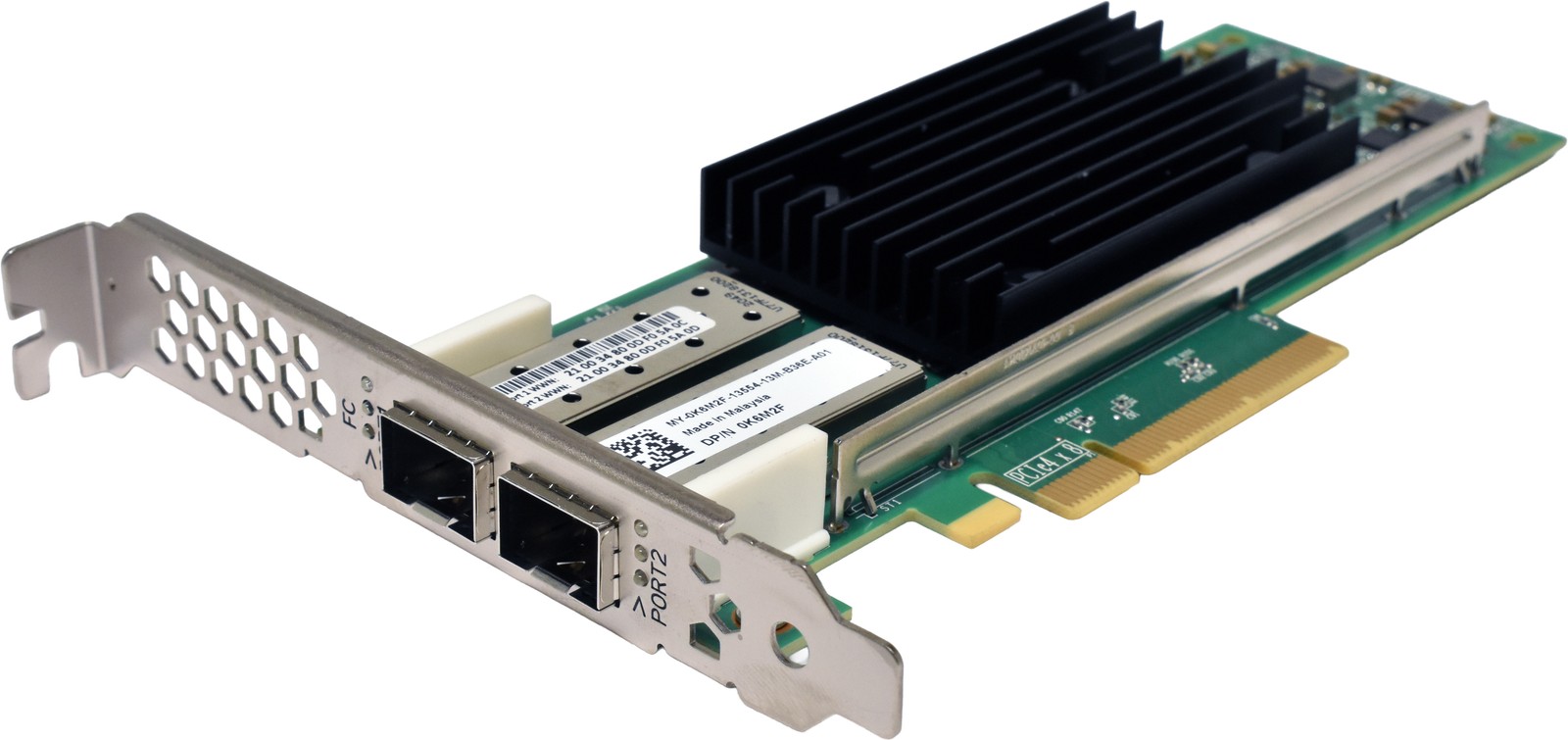 DELL QLogic QLE2772-DEL 0K6M2F Dual Port SFP+ 32G FC HBA PCIe x8 FP