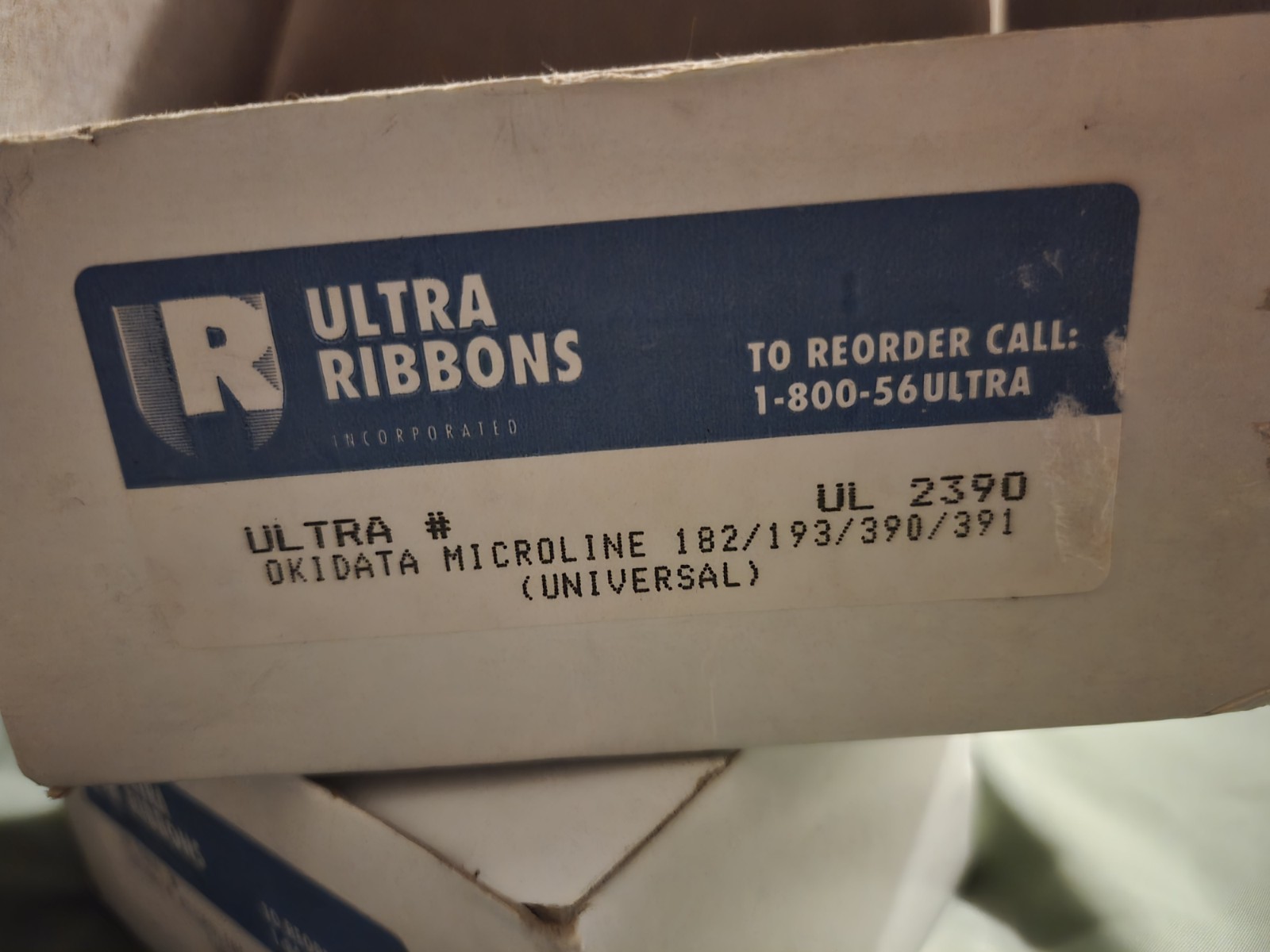 FULL Box of Ultra Ribbons for Okidate Microline 182/193/390/391 (12 per Box) NEW