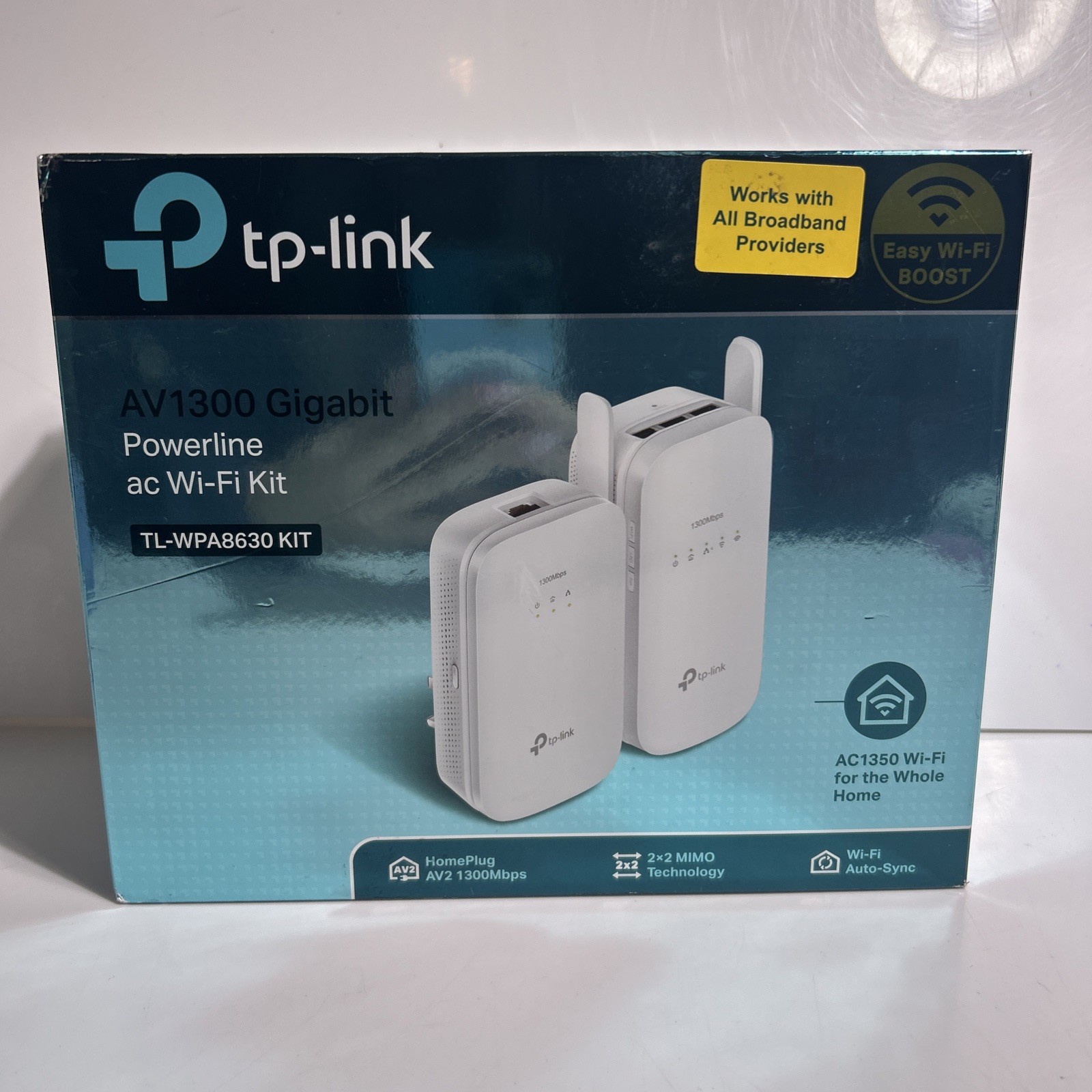 TP-Link AV1300 Gigabit Passthrough Powerline ac Wi-Fi Kit