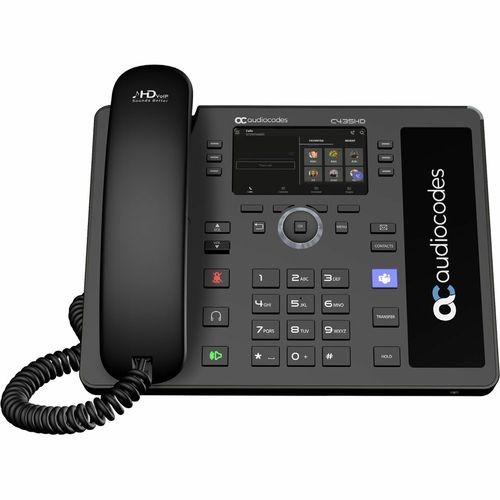 AudioCodes TEAMS-C435HDPS-R Microsoft Teams C435HD VoIP IP Phone