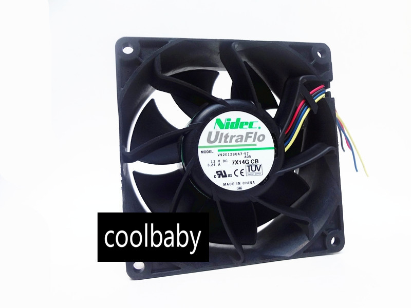  Wholesale original NIDEC V92E12BUA7-07 9038 12V 3.24A 9CM cooling fan
