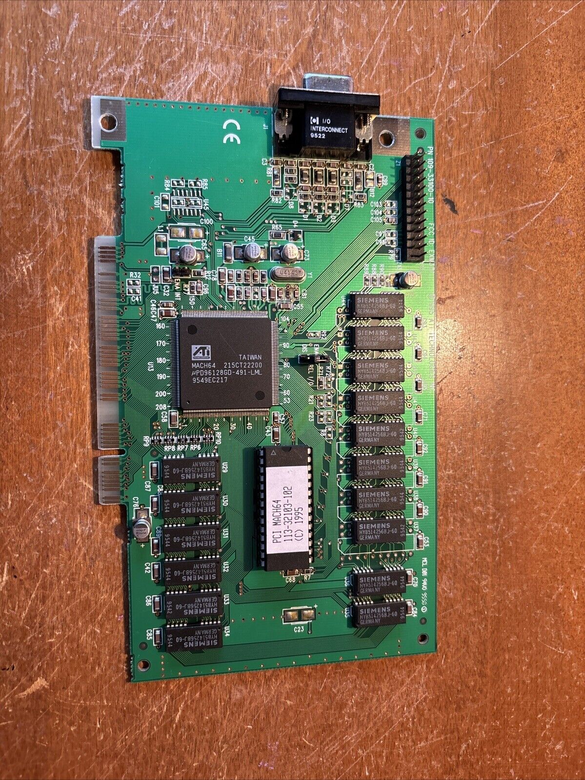 ATI 109-33100-10 MACH 64  2MB RAM PCI Video Graphics Card