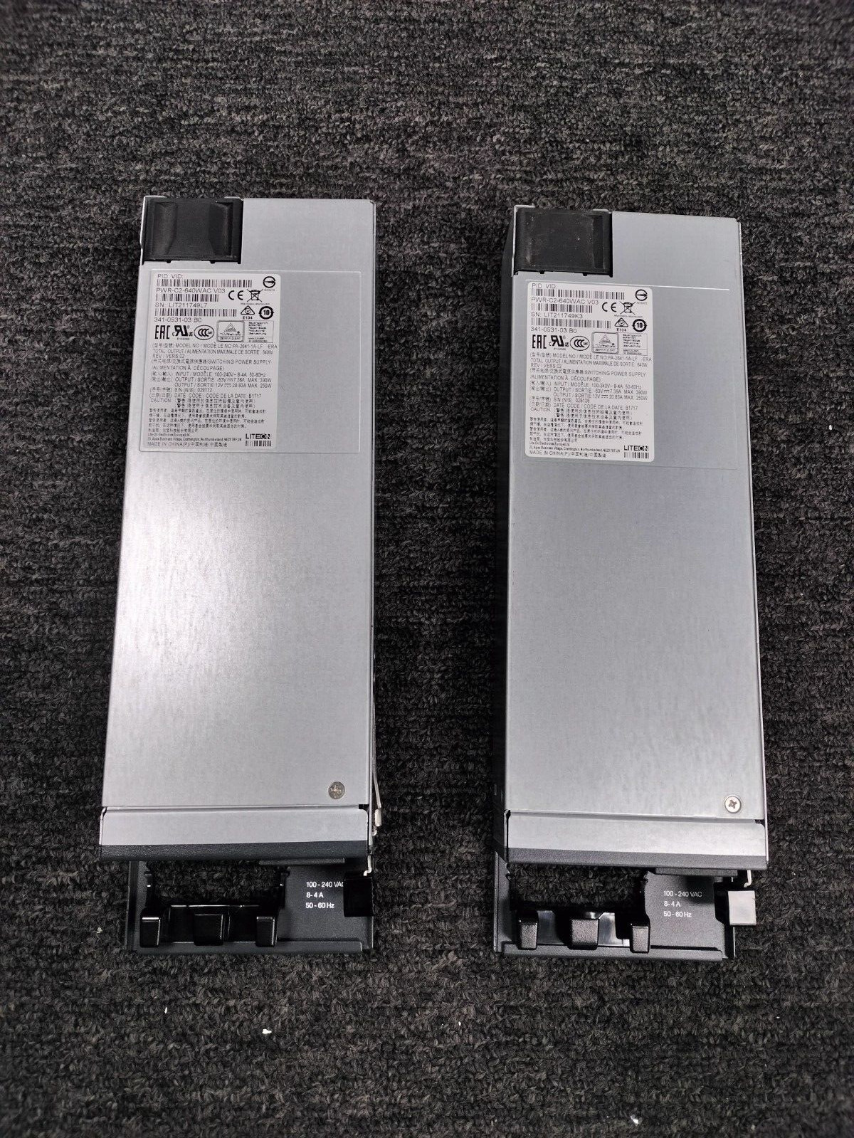 (LOT OF 2) LITEON POWER SUPPLY (PA-2641-1A-LF) PWR-C2-640WAC V03 640W*READ DESC*