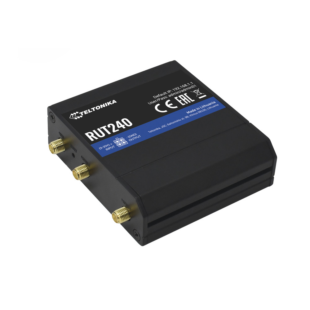 Teltonika RUT240 4G LTE Router RUT2400AU000 (US Version), SIM Card Slot, 2