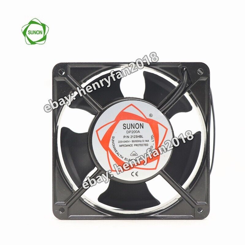 SUNON Fan DP200A 2123HBL Axial Fan 220~240V 0.14A 120*120*38MM Case Cooling Fan