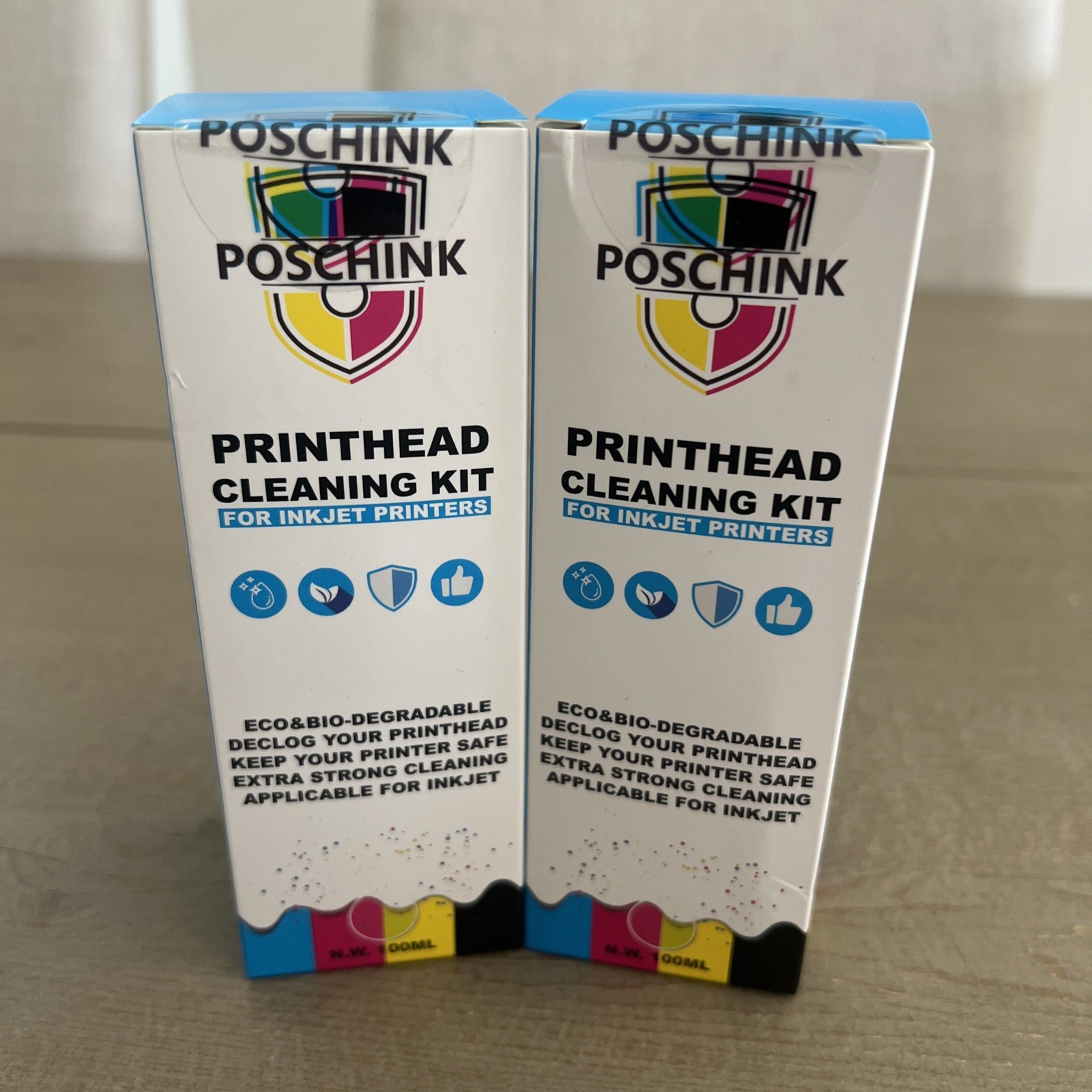 POSCHINK. Printhead Cleaning Kit for INKJET PRINTERS. 100 ml. New * 2PACK*