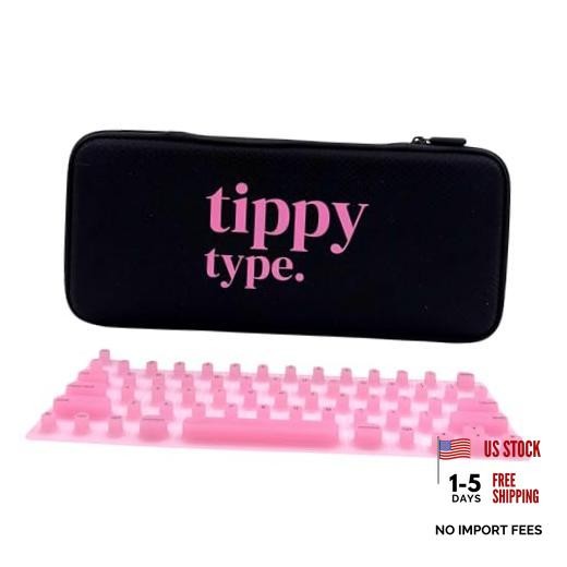Raised Laptop Keyboard Cover for Long Nails (Cotton Mac COTTON CANDY PINK