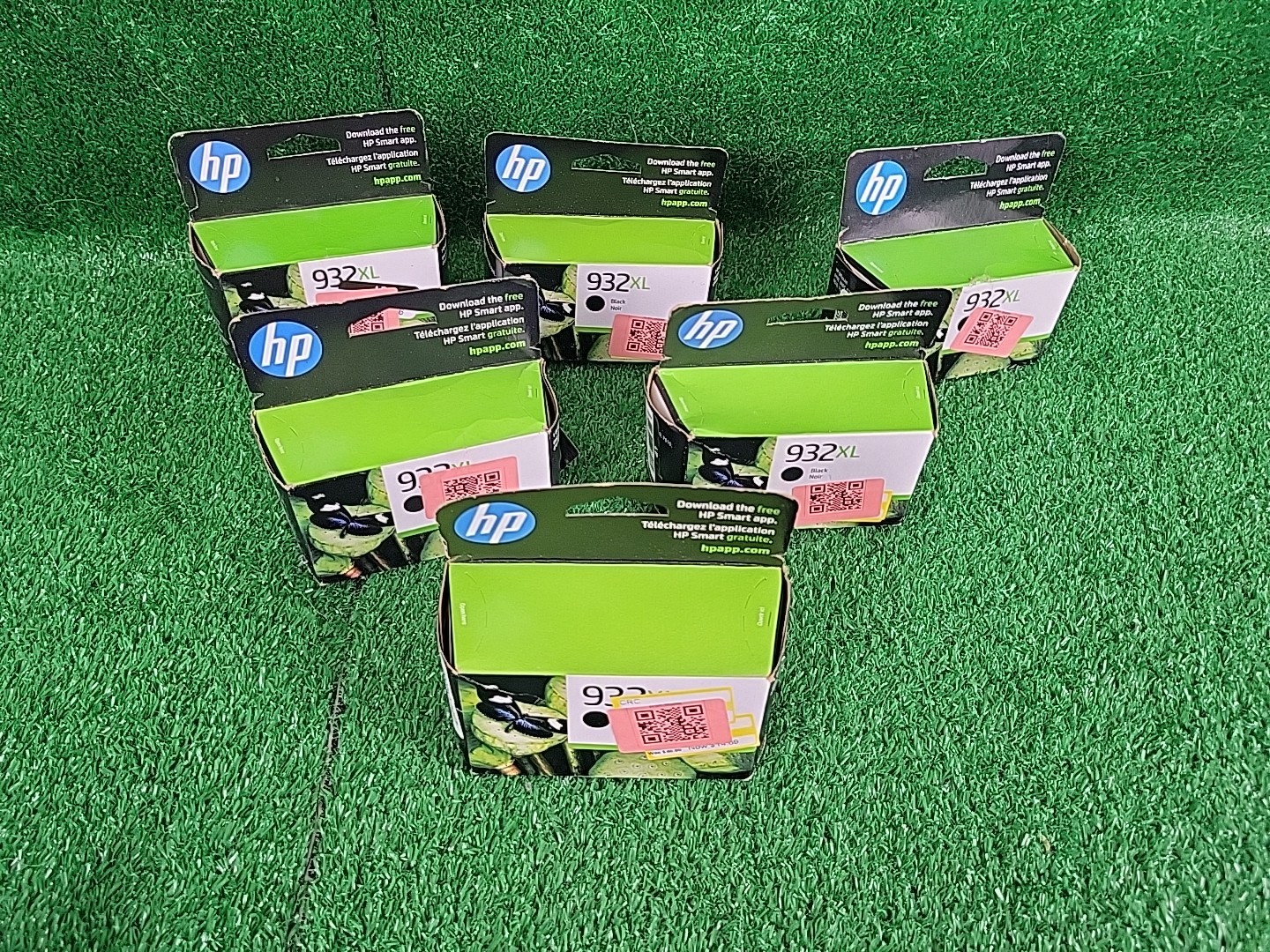 Lot Of 6 HP 932XL Genuine OfficeJet Black High-Yield Ink Cartridge Expired Dates