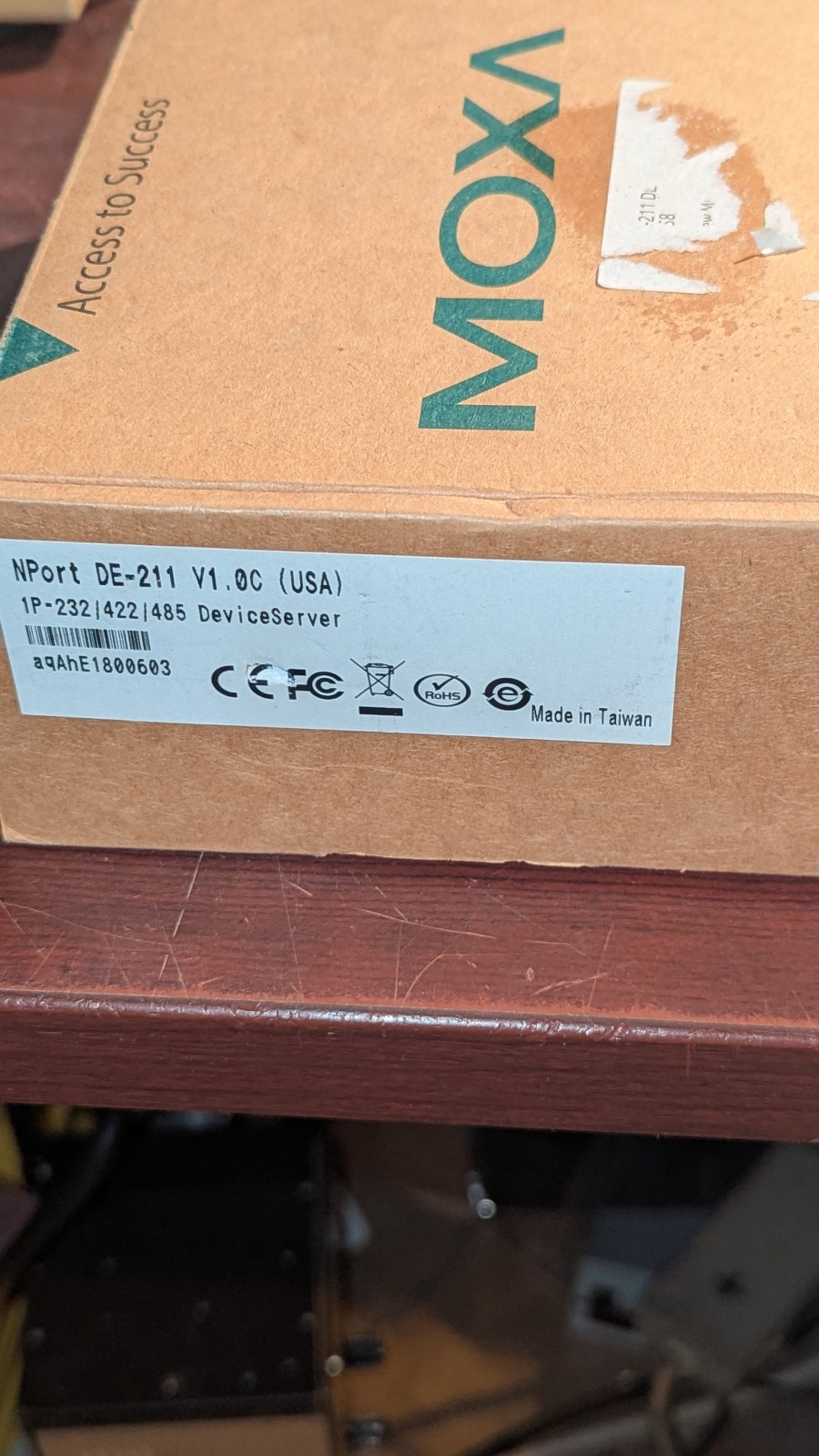 New: Moxa Technologies DE-211 V2.1.0 NPort Express RS-232/422/485 Device Server