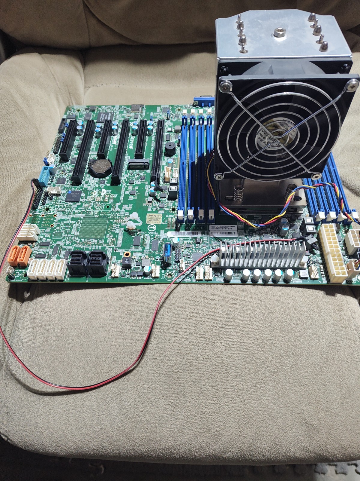 supermicro h11ssl-i rev 2.0 + 7v12 cpu 64c 128th unlocked + AMD 4u cooler combo