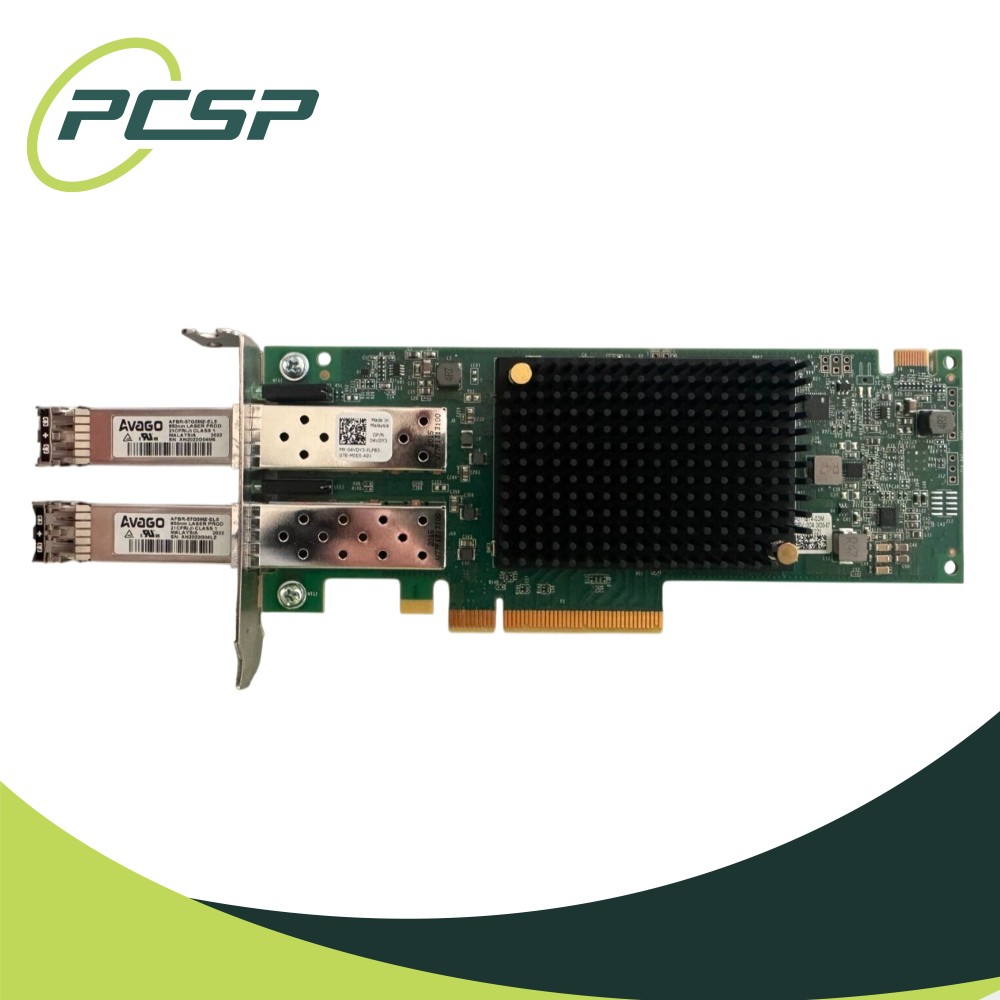 Dell Emulex LPe35002 32Gb/s SFP+ Ports PCIe Low Profile /w Transceivers 4VDY3