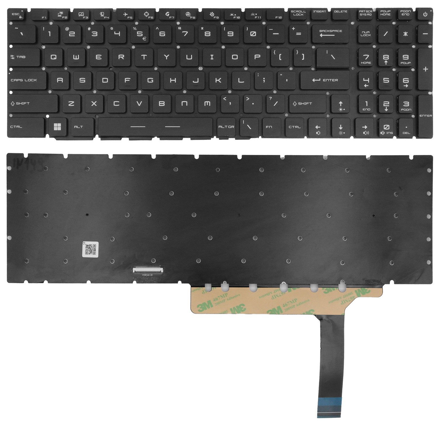 Original US Keyboard for MSI GE76 Raider GS76 Stealth Vector GP76 RGB Backlit