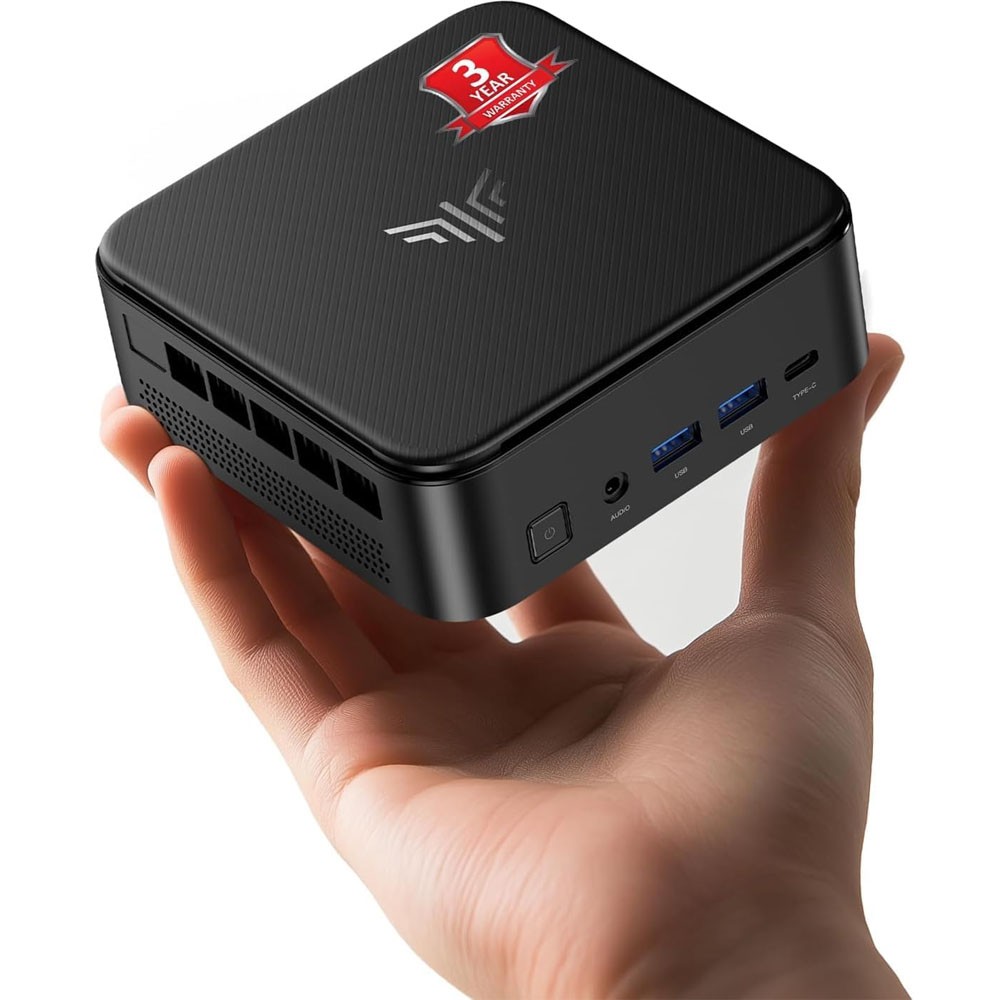 KAMRUI E3B Mini PC,AMD Ryzen 5 7530U(6C/12T, Up 4.5GHz) 16GB RAM LPDDR4X 512 SSD