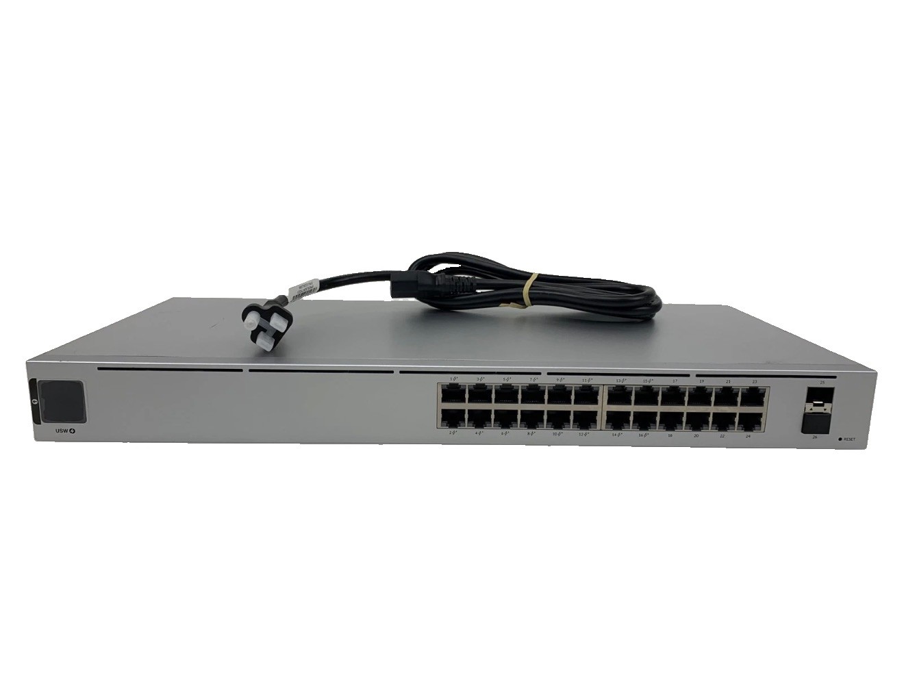 Used Ubiquiti Networks USW-24 UniFi 24 Port Switch NON-POE VERSION w/ Rack Ears