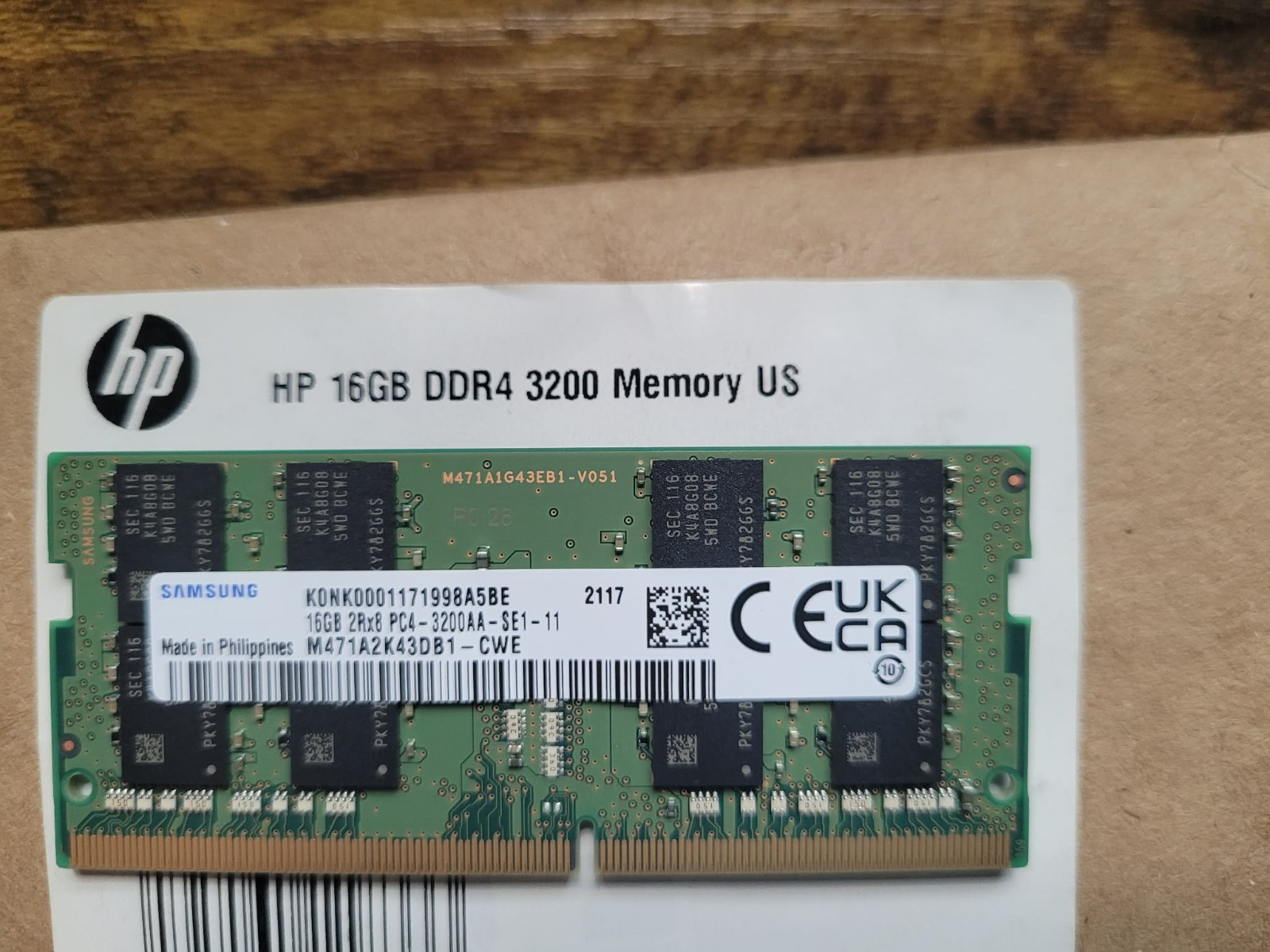 Samsung 16GB (8x2R) PC4-25600 DDR4 Memory (M471A2K43DB1-CWE)