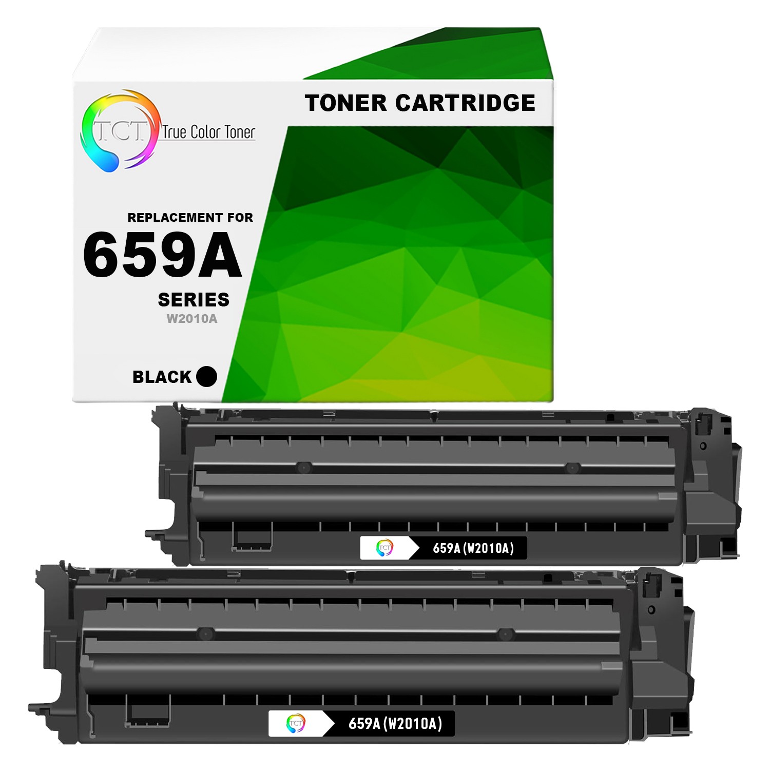2PK TCT Premium 659A W2010A Black for Compatible HP LaserJet M856 Toner
