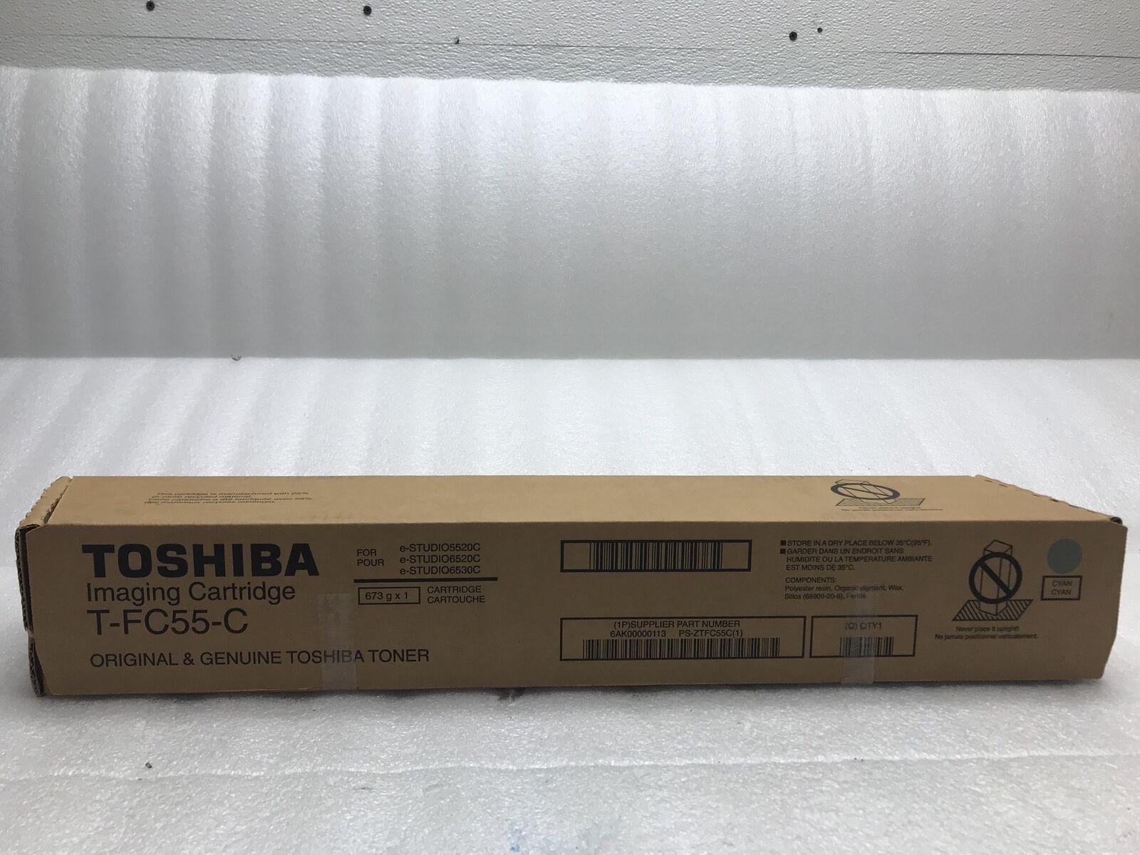 New Genuine OEM Sealed Toshiba TFC55C Cyan Imaging Cartridge for E-Studio 5520C