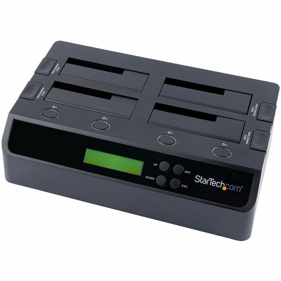 StarTech 4-Bay Hard Drive Duplicator and Eraser, External HDD/SSD Cloner /