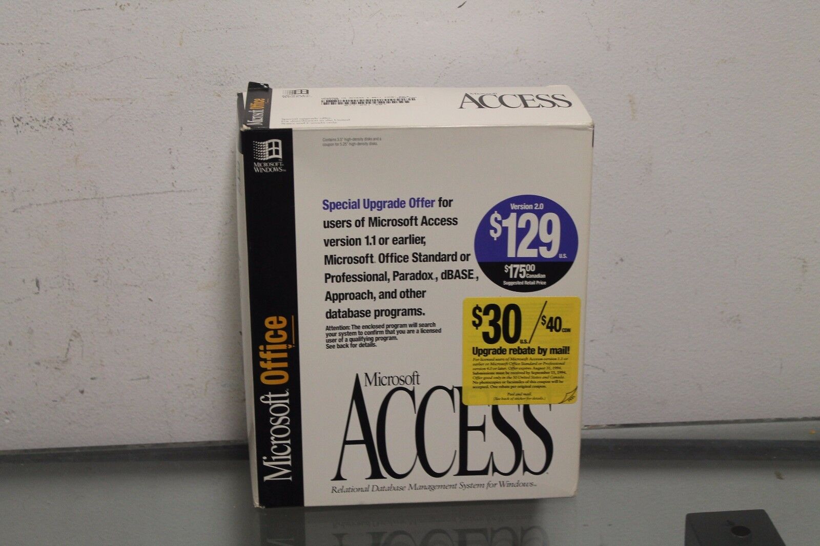 Rare Microsoft Access Relational Database Management System For Windows