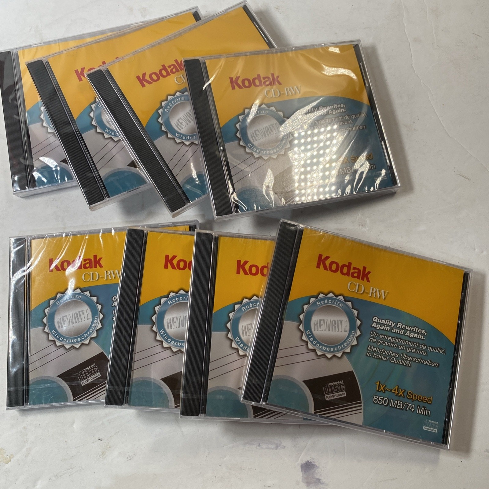 8 X Kodak CD-R Ultima Silver & Gold 650 MB 74 Mins Discs Recordable NEW Sealed