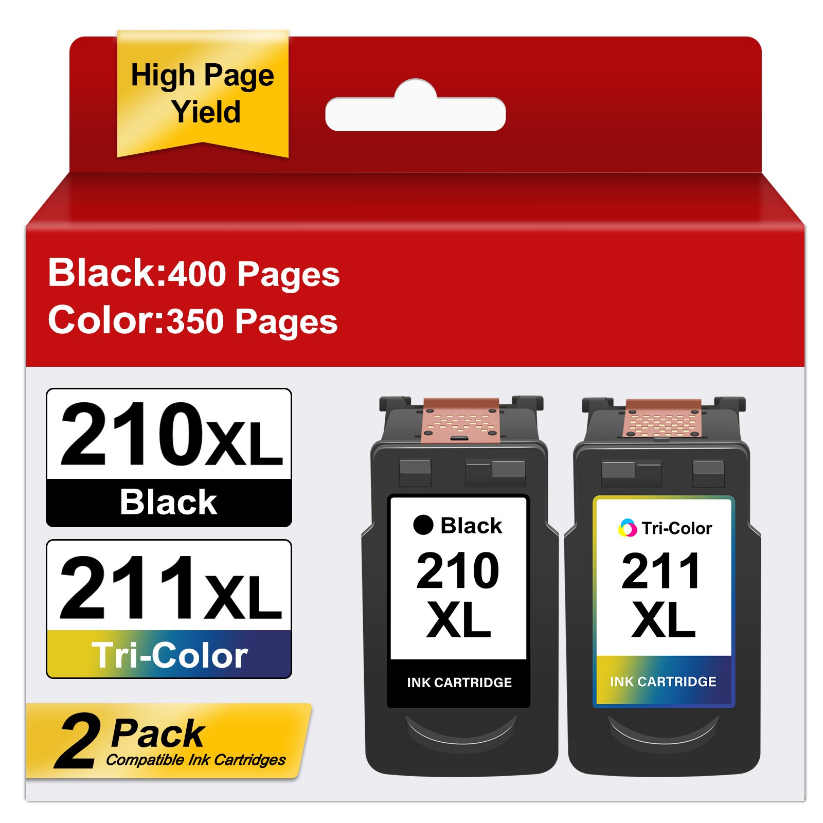 PG-210XL CL-211XL Ink Cartridge for Canon PIXMA MP280 480 490 495 MX320 340 410