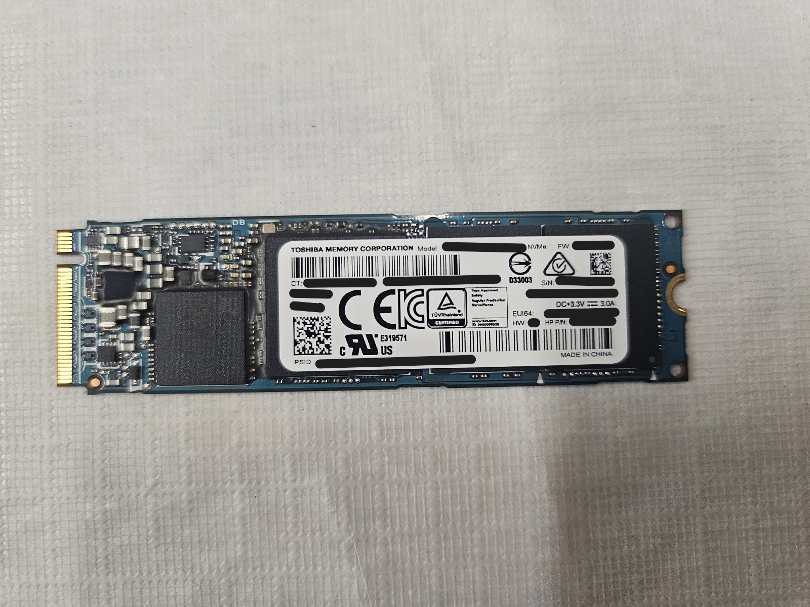 Toshiba 256 GB Internal NVMe SSD Fully Tested 80-99% Health