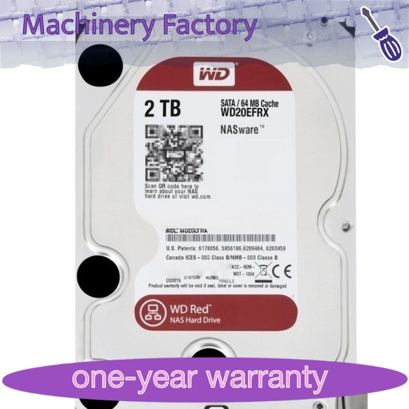 1PCS WD20EFRX Compatible Western Digital Red2TB SATA 3.5"64MB Internal Enterpri