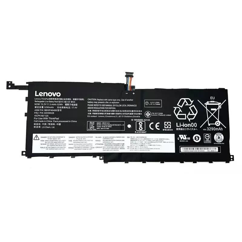 Genuine 00HW028 00HW029 Battery Lenovo ThinkPad X1 Carbon 4th Gen X1 Yoga 52Wh