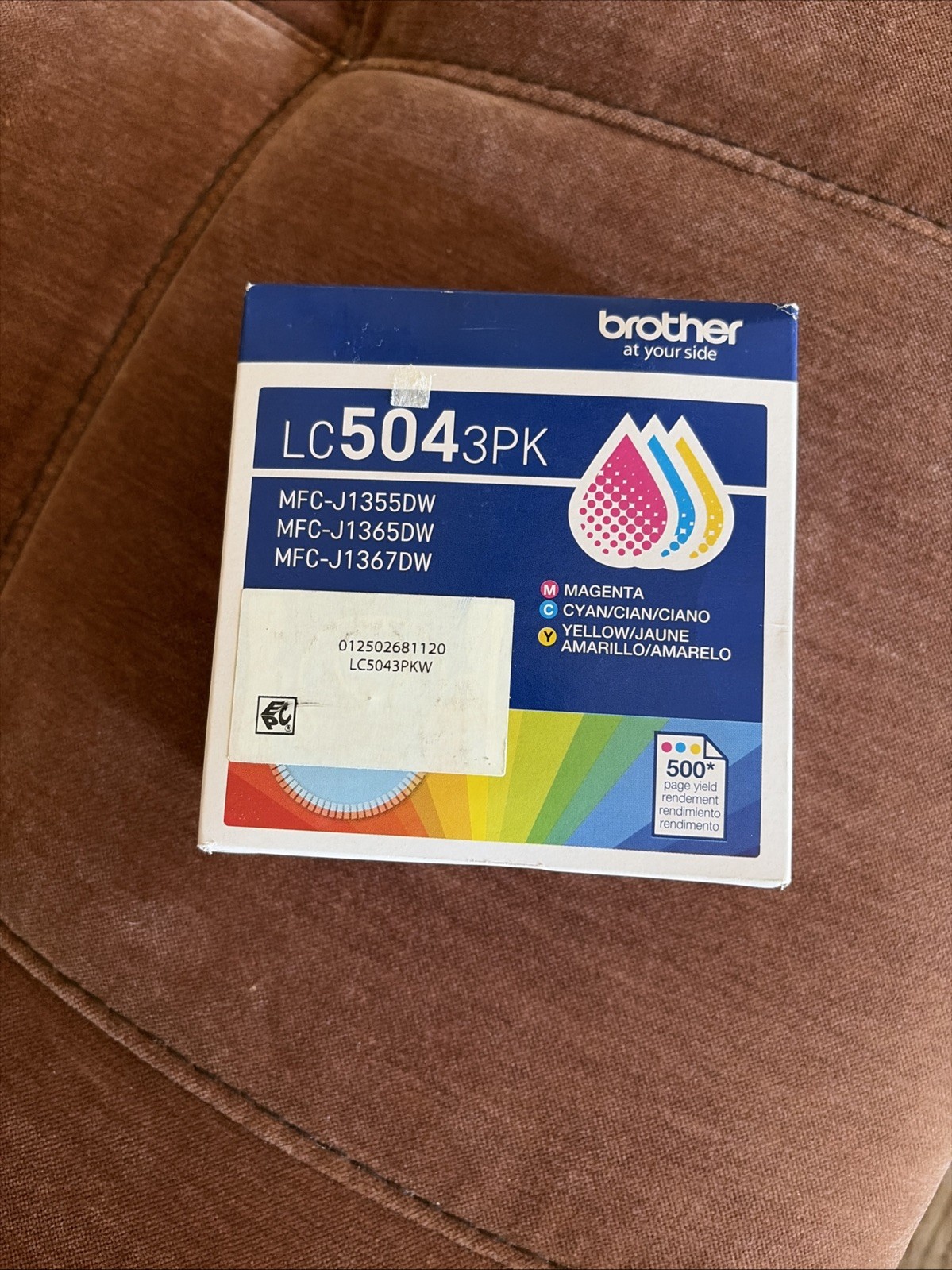 Brother LC5043PK 3-Pack Standard Yield Cyan, Magenta, Yellow Ink Cartridge 6/28