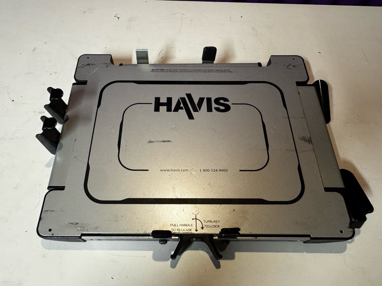 HAVIS UT-101 Rugged Laptop Cradle Mount NO KEYS