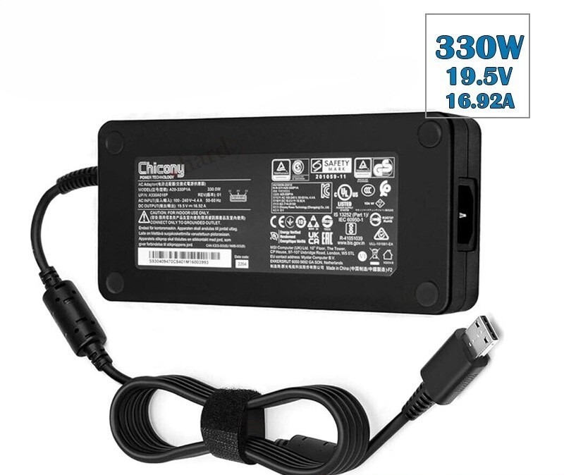 FIT FOR 330W MSI Gaming Raider GE76 12UGS-201 12UE-871 Laptop Charger Adapter