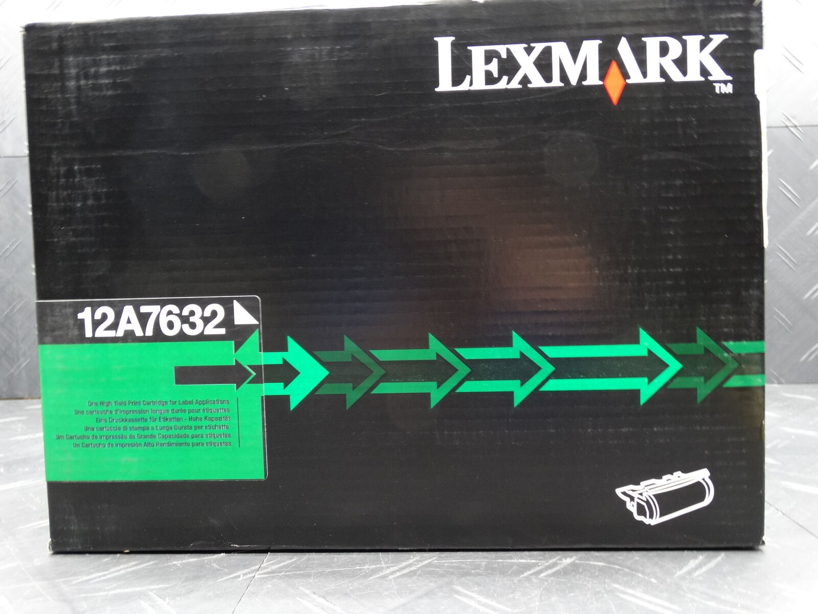 Lexmark 12A7632 One High Yield Print Cartridge for Label Application New