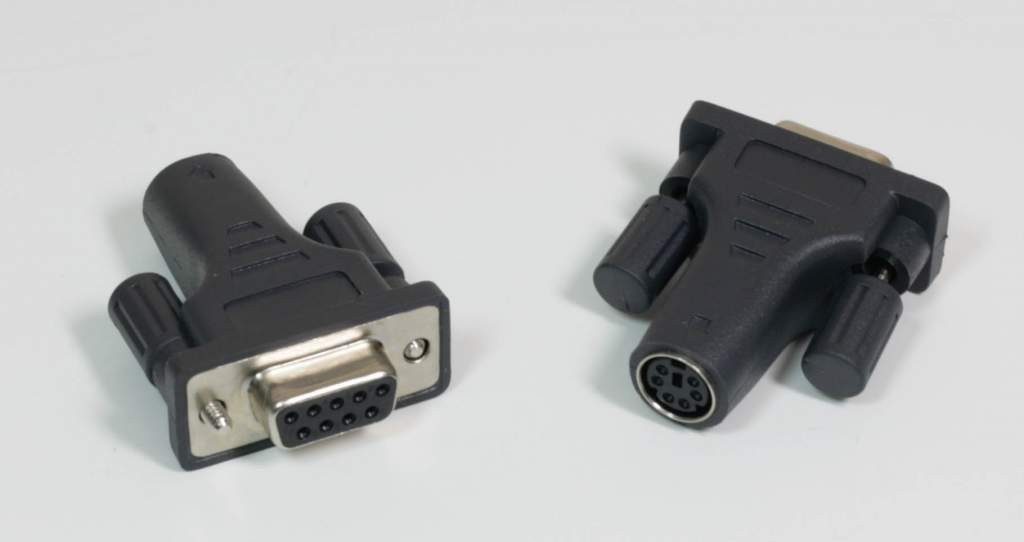 PS2F Mouse to DB9F Serial port Adapter PS2 MiniDin 6 Black