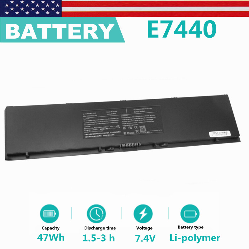 47wh Battery for Dell Latitude 14 7000 E7440 E7450 E7420 Type 3RNFD 34GKR