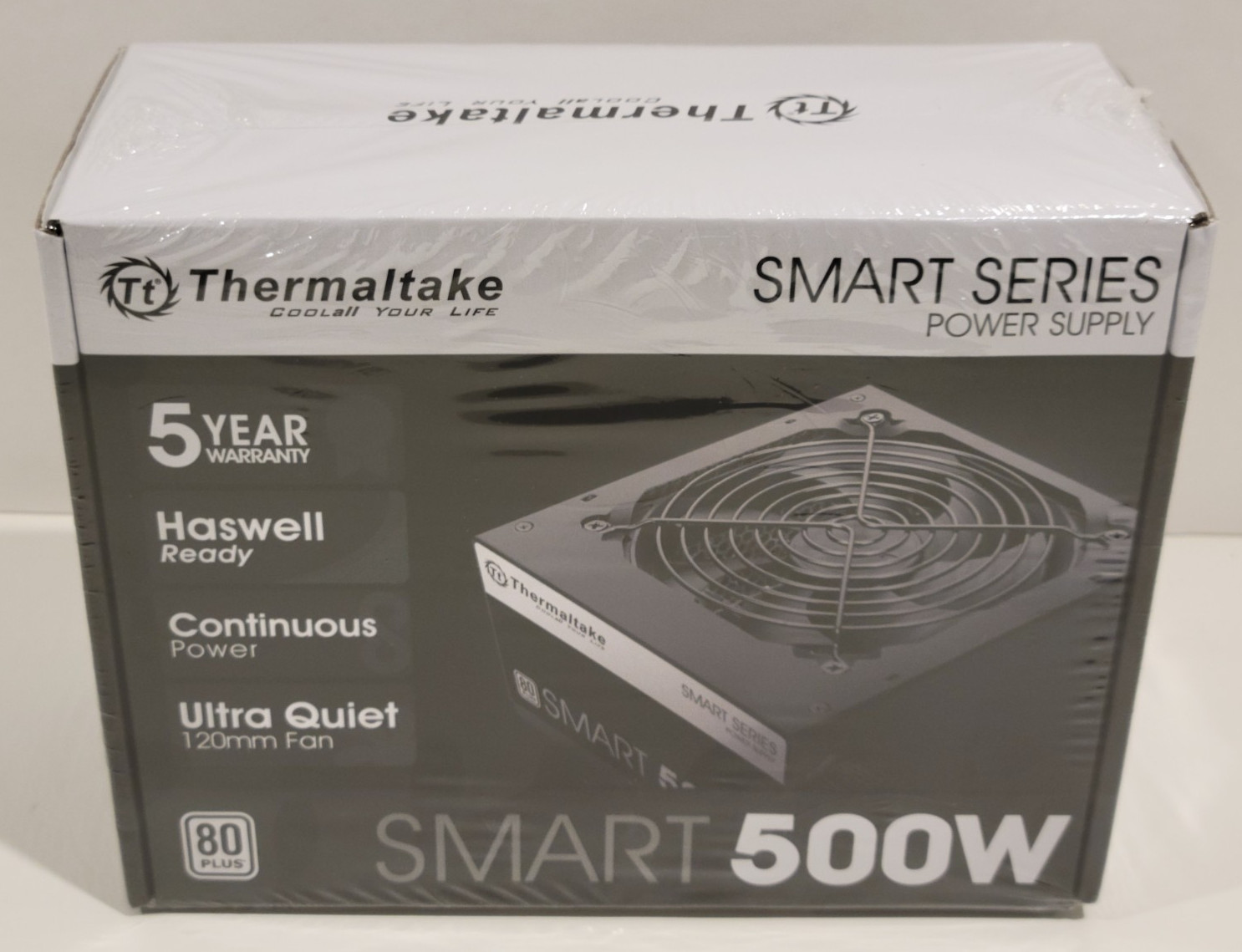 Thermaltake Smart Series 500W 80+ White Certified PSU, Cont Pwr, 120mm ATX 12V