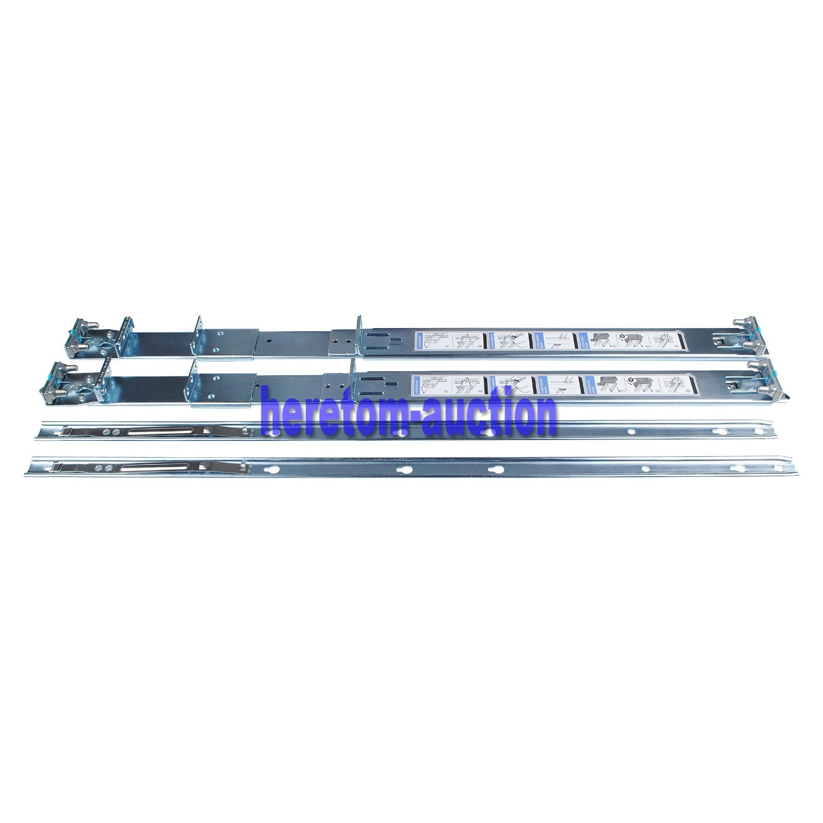 OEM 1U Static Rail Kit For Dell 0C597M C597M 0Y819K Y819K 0C611M C611M 0D419M