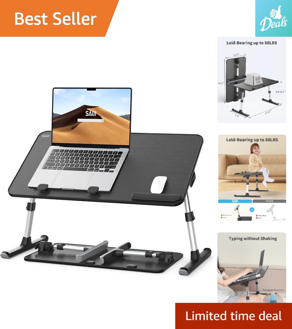 Multi-Functional Adjustable Laptop Table - Ideal for Bed, Couch, or Floor Use