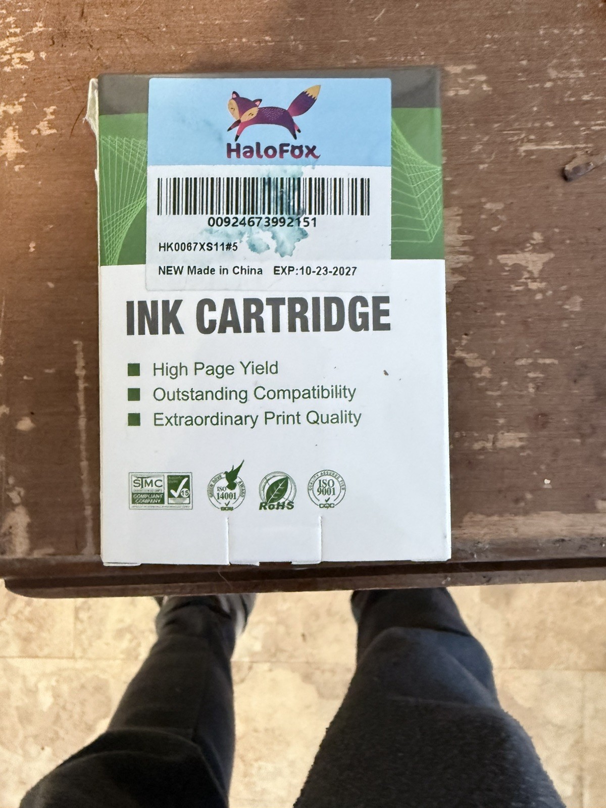 HALOFOX 67XL INK CARTRIDGES BLACK & TRI-COLOR EXP 8-28-2027 NEW SEALED
