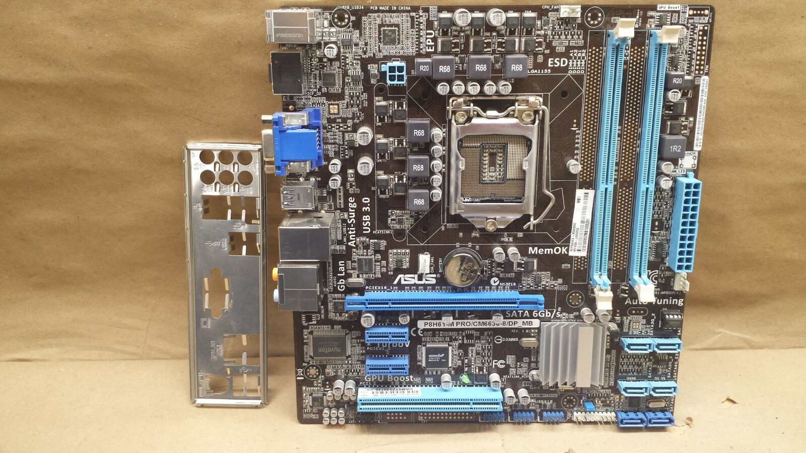 ASUS P8H61-M PRO/CM6630-8/DP_MB LGA1155 MOTHERBOARD + LATEST BIOS (MBJ48)