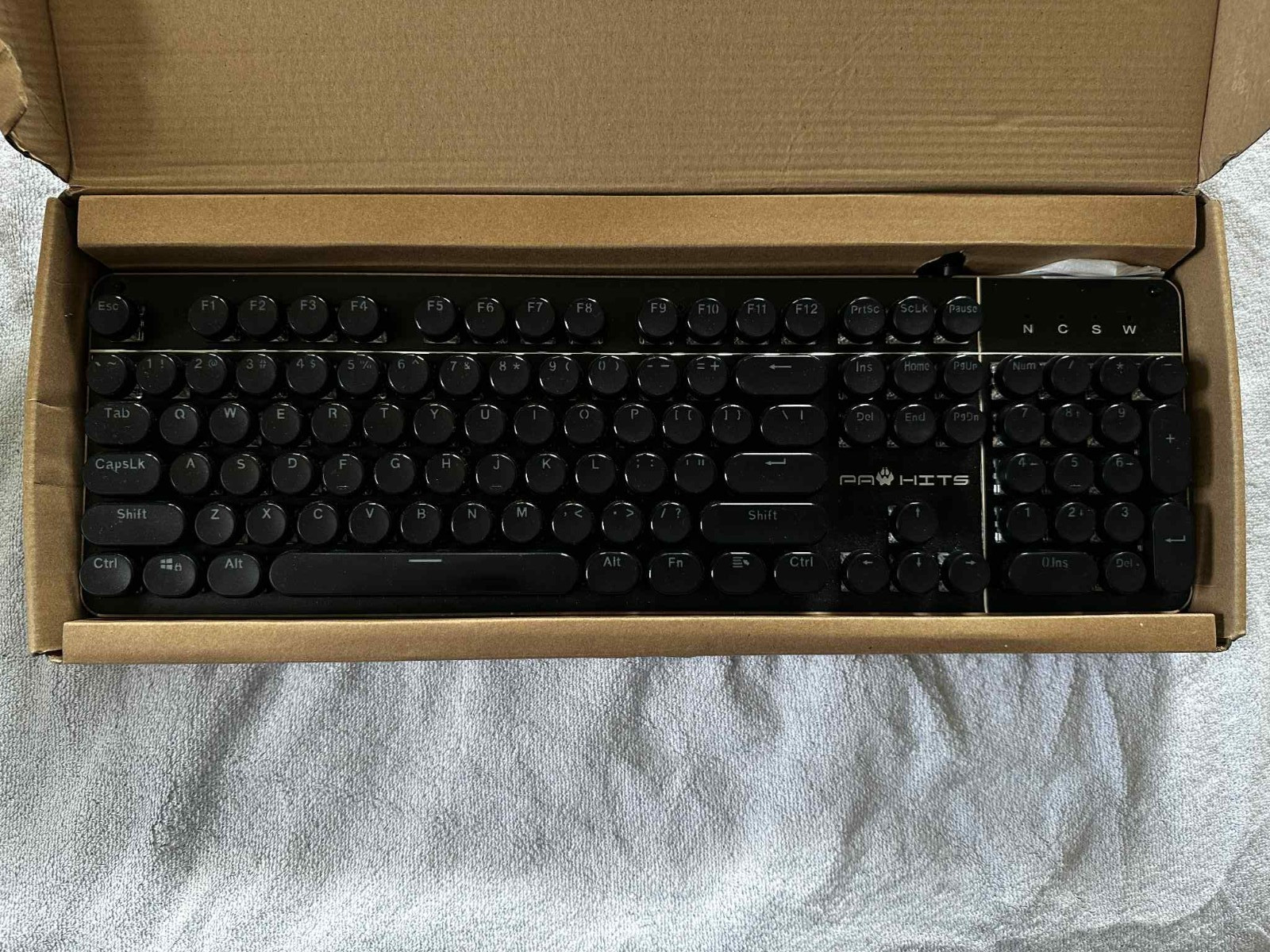 PAWHITS RGB Mechanical Gaming Keyboard 87 Keys LED Backlit USB wired