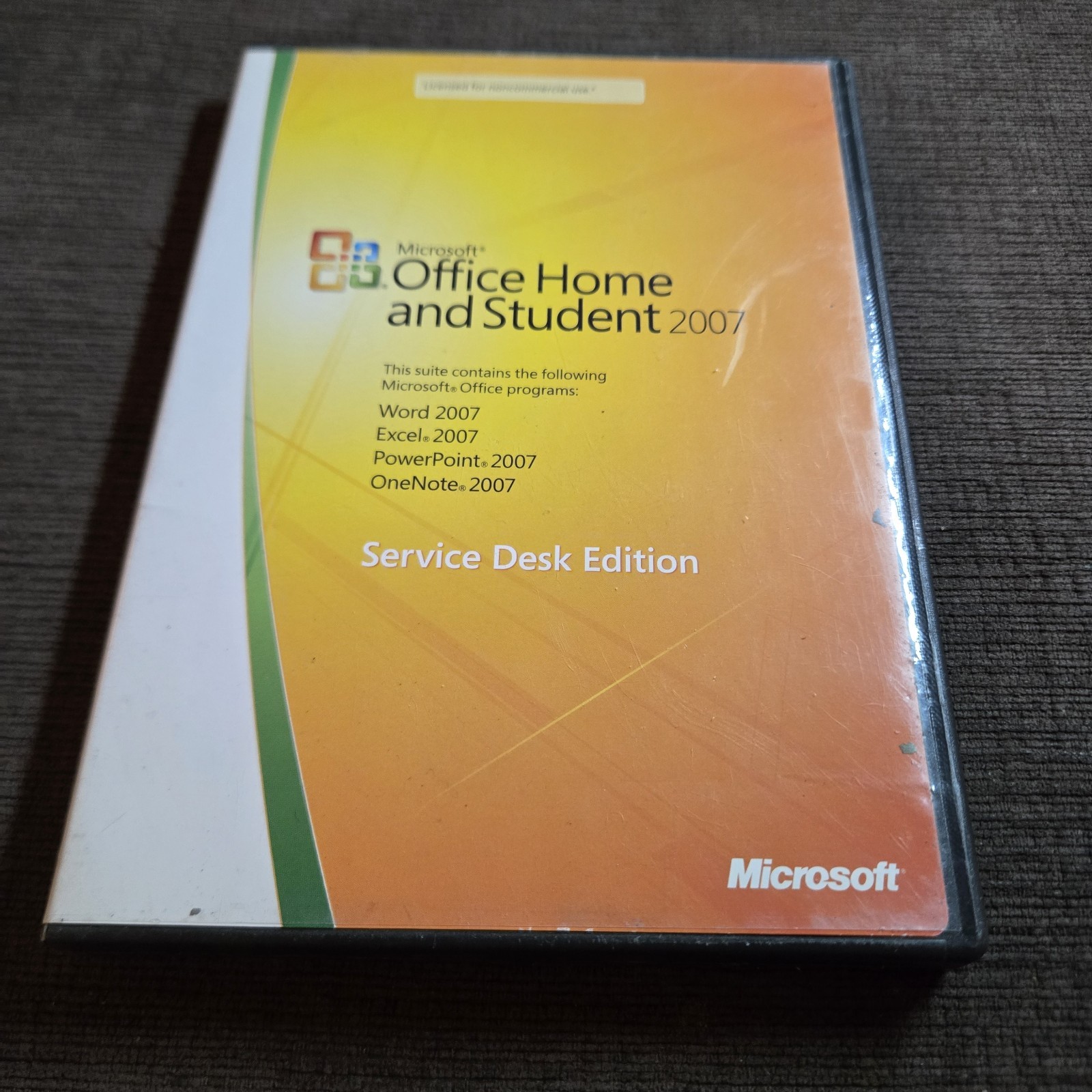 Microsoft Office 2007 Home Student Service Desk Edition PC w Product Key